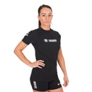 Rash Guard - Ladies - Tatami Fightwear - 'Impact' - Lyhyt hihainen - Musta