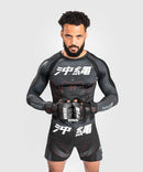 Rash guard - Venum - Okinawa 3.0 - Pitkä hihainen - Musta / Punainen