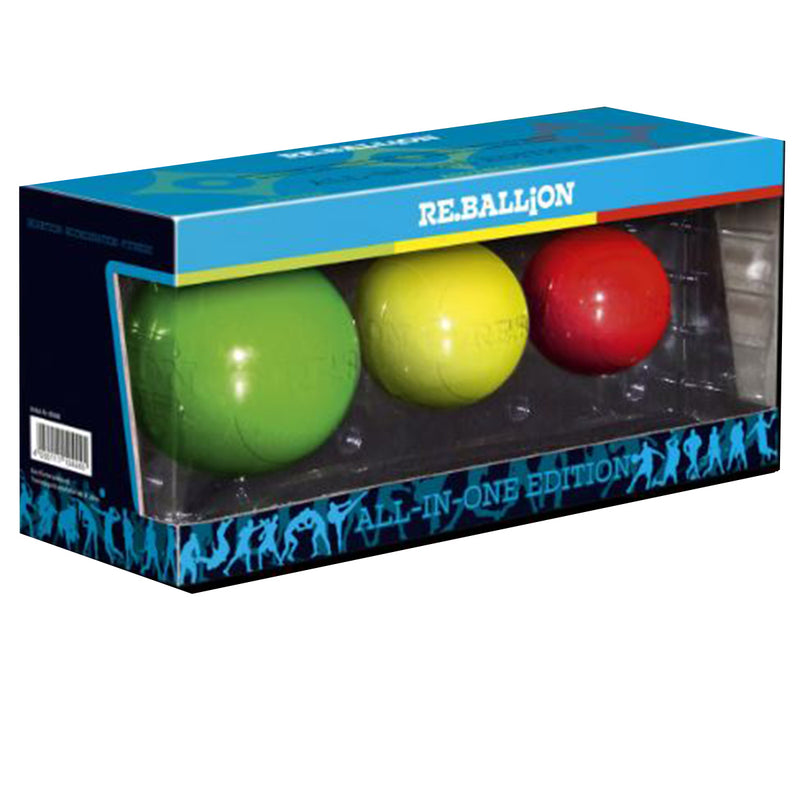 Speedball refleksipallo-setti - Paffen Sport RE.BALLiON reaktionopeussetti - Vihreä/Keltainen/punainen