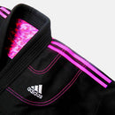 BJJ Puku - Adidas - Contest 2.0 IBJJF - Musta - Pinkit raidat