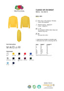 Collegepaita - Fruit of the Loom - 'Crewneck' - Valkoinen