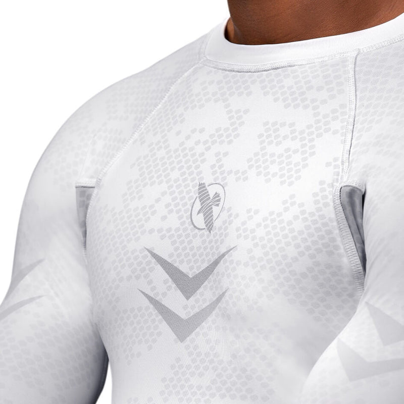 Rashguard - Hayabusa - 'Arrow Ranked' - Pitkähihainen - Valkoinen