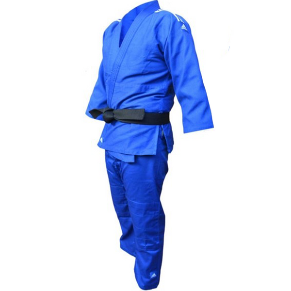 Judopuku - Adidas - Club J350 - Sininen, valkoiset raidat