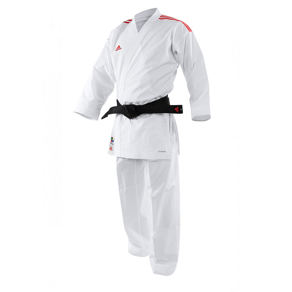 Karate Gi - Adidas - Revoflex - Karatepuku - Valkoinen-Punainen