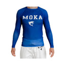 Moka - Pitkähihainen Rashguard - Sininen