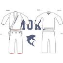 Moka - Simple BJJ Gi-puku - Valkoinen