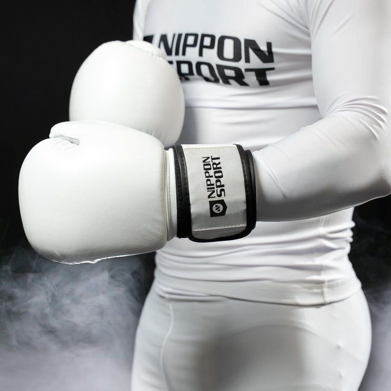 Nyrkkeilyhanskat - Nippon Sport - Pro - Valkoinen