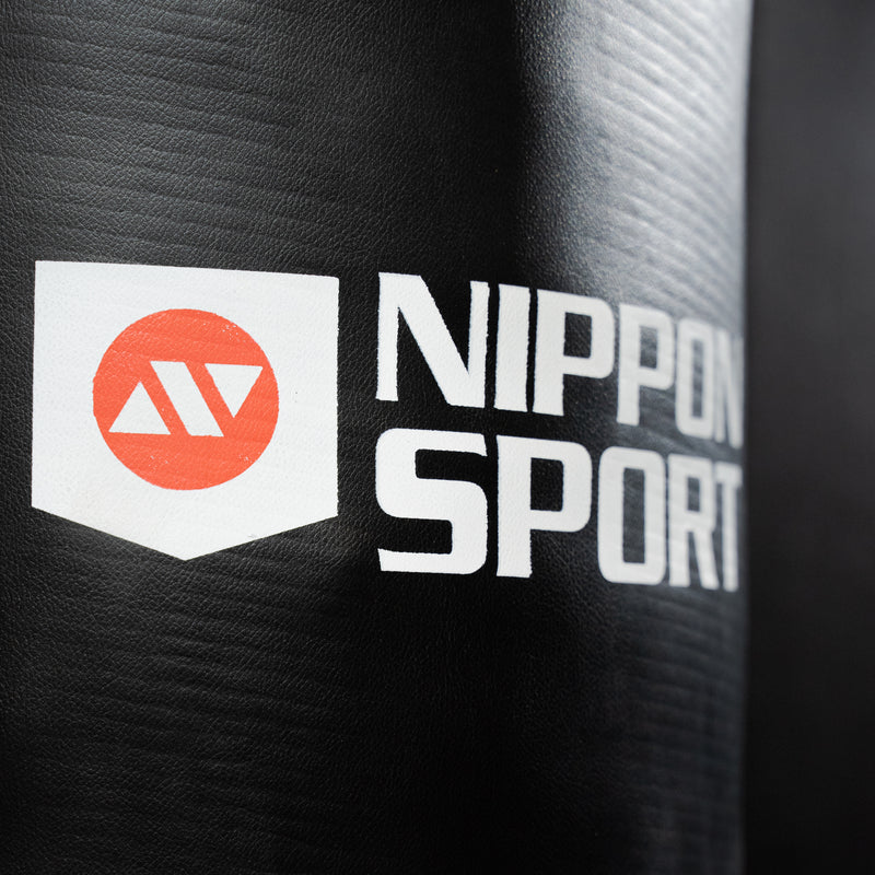 Nyrkkeilysäkki - Nippon Sport - Nahkainen - 100cm - Musta