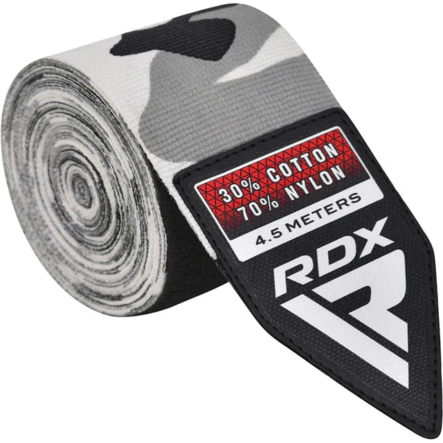 Käsisiteet - RDX - 'WX' - 4,5M - Camo harmaa