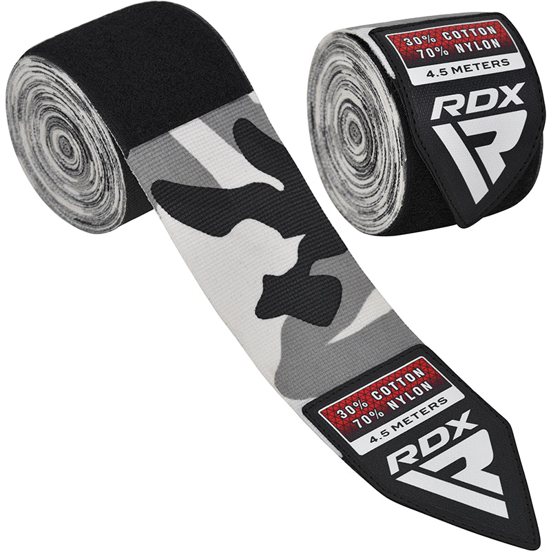 Käsisiteet - RDX - 'WX' - 4,5M - Camo harmaa