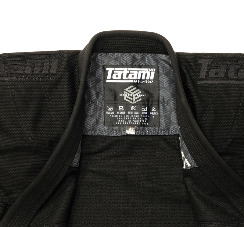 BJJ Gi -Tatami Fightwear - Estilo Black Label - Black