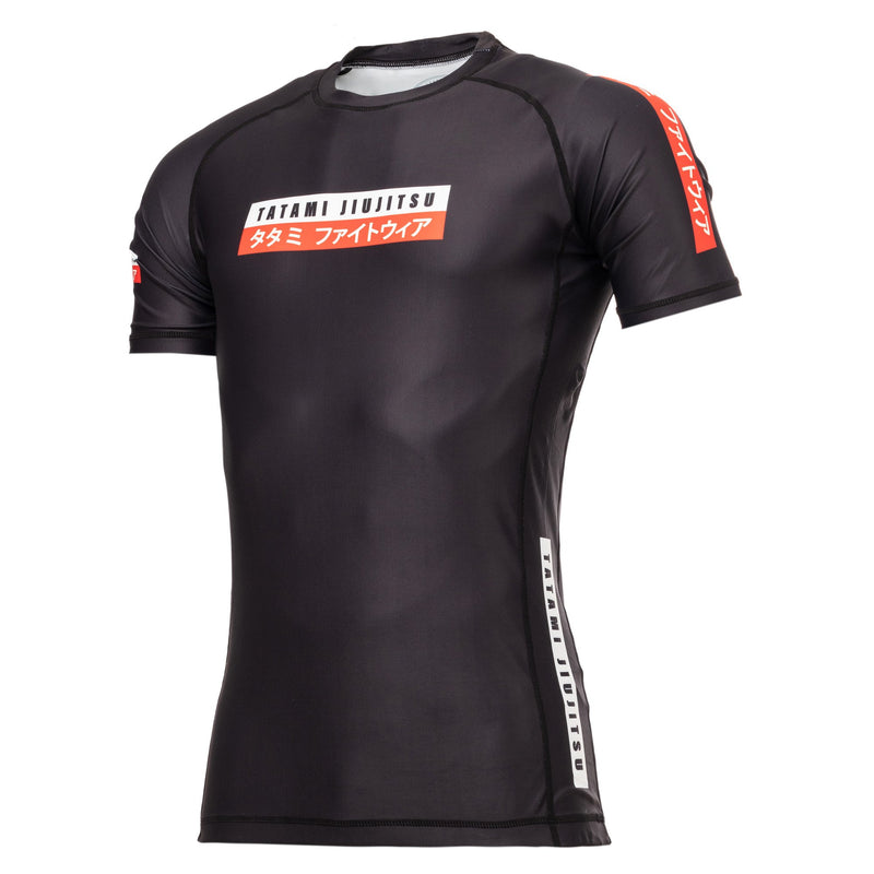 Rash Guard - Men - Tatami Fightwear - Urban Short Sleeve - Black