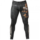 Grappling Tights - Tatami Spats - Thinker Monkey - Musta