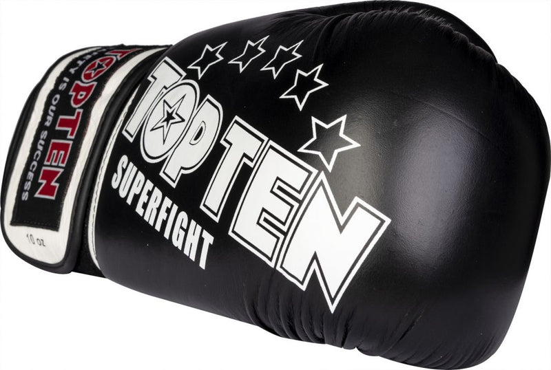 TOP TEN Nyrkkeilyhanskat Superfight 3000 - Musta