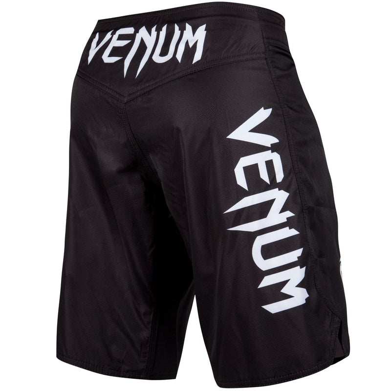MMA-Shortsit - Venum Light - '3.0 Fightshorts' - Musta-Valkoinen