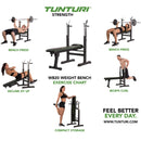 Weight Bench - Tunturi - WB20 - Black