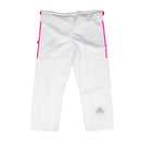 BJJ Puku - Adidas - Contest 2.0 IBJJF - Valkoinen - Pinkit raidat